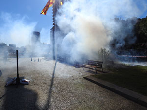 Fires 2018. La tronada dels Quatre Rius a la pla&ccedil;a Catalunya