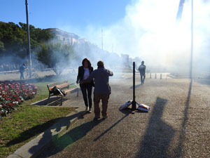 Fires 2018. La tronada dels Quatre Rius a la pla&ccedil;a Catalunya