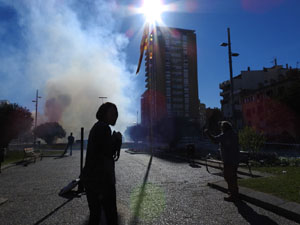 Fires 2018. La tronada dels Quatre Rius a la pla&ccedil;a Catalunya