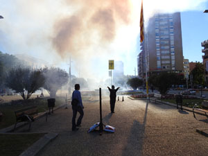 Fires 2018. La tronada dels Quatre Rius a la pla&ccedil;a Catalunya