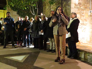 Nadal 2018 a Girona. Encesa de les llums de Hanukk&agrave; al pati dels Rabins