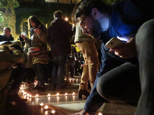 Nadal 2018 a Girona. Encesa de les llums de Hanukk&agrave; al pati dels Rabins