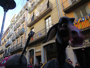 Nadal 2018 a Girona. Els Pastorets de la Mula Baba a la pla&ccedil;a del Pallol
