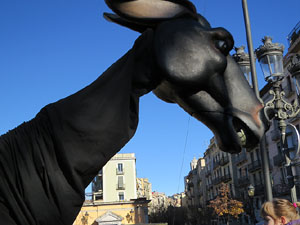 Nadal 2018 a Girona. Els Pastorets de la Mula Baba a la pla&ccedil;a del Pallol