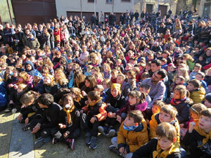 Nadal 2018 a Girona. Els Pastorets de la Mula Baba a la pla&ccedil;a del Pallol