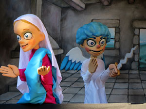 Nadal 2018 a Girona. Els Pastorets de la Mula Baba a la pla&ccedil;a del Pallol