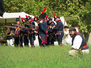 XI Festa Reviu els Setges Napole&ograve;nics de Girona. Recreaci&oacute; d'una batalla napole&ograve;nica al Parc de les Ribes del Ter
