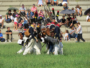XI Festa Reviu els Setges Napole&ograve;nics de Girona. Recreaci&oacute; d'una batalla napole&ograve;nica al Parc de les Ribes del Ter