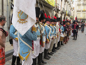 XI Festa Reviu els Setges Napole&ograve;nics de Girona. Desfilada pels carrers de Girona