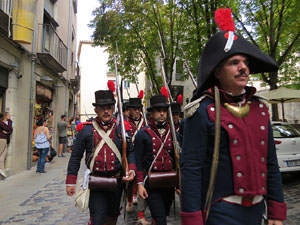 XI Festa Reviu els Setges Napole&ograve;nics de Girona. Desfilada pels carrers de Girona