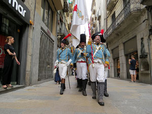 XI Festa Reviu els Setges Napole&ograve;nics de Girona. Desfilada pels carrers de Girona