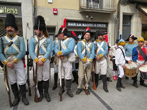XI Festa Reviu els Setges Napole&ograve;nics de Girona. Desfilada pels carrers de Girona