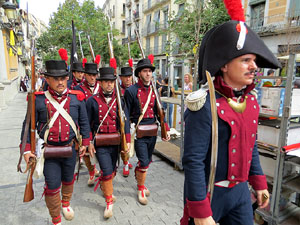 XI Festa Reviu els Setges Napole&ograve;nics de Girona. Desfilada pels carrers de Girona