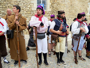 XI Festa Reviu els Setges Napole&ograve;nics de Girona. Presentaci&oacute; a la pla&ccedil;a de Sant Dom&egrave;nec