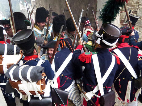 XI Festa Reviu els Setges Napole&ograve;nics de Girona. Combat al portal de Sant Crist&ograve;fol