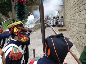 XI Festa Reviu els Setges Napole&ograve;nics de Girona. Combat al portal de Sant Crist&ograve;fol