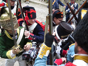 XI Festa Reviu els Setges Napole&ograve;nics de Girona. Combat al portal de Sant Crist&ograve;fol