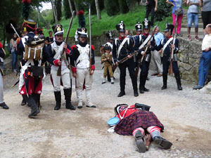 XI Festa Reviu els Setges Napole&ograve;nics de Girona. Combat al portal de Sant Crist&ograve;fol