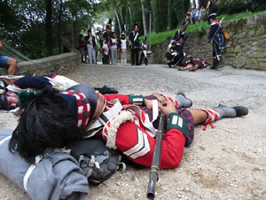 XI Festa Reviu els Setges Napole&ograve;nics de Girona. Combat al portal de Sant Crist&ograve;fol