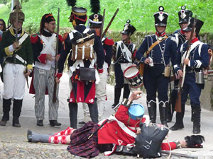 XI Festa Reviu els Setges Napole&ograve;nics de Girona. Combat al portal de Sant Crist&ograve;fol