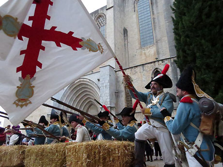 XI Festa Reviu els Setges Napole&ograve;nics de Girona. Combats a la pla&ccedil;a dels Ap&ograve;stols
