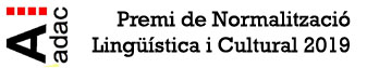 Premi de Normalitzaci&oacute; Ling&uuml;&iacute;stica i Cultural 2019