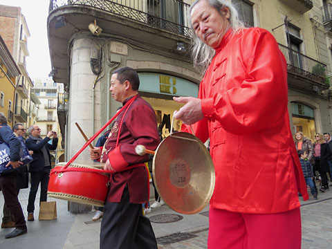 M&uacute;sics durant la cercavila