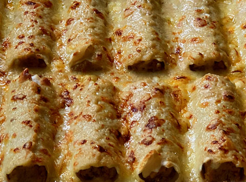 Canelons gratinats