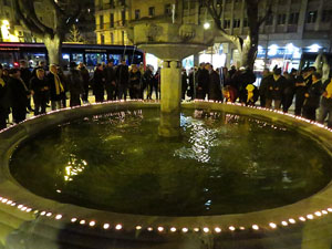 Commemoraci&oacute; del 4 de febrer de 1939, dia de l'entrada de les tropes franquistes a Girona