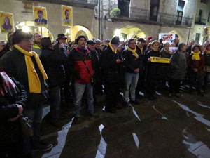 Concentraci&oacute; a la pla&ccedil;a del Vi per la independ&egrave;ncia i la llibertat dels presos pol&iacute;tics