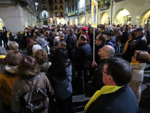 Concentraci&oacute; a la pla&ccedil;a del Vi per la independ&egrave;ncia i la llibertat dels presos pol&iacute;tics