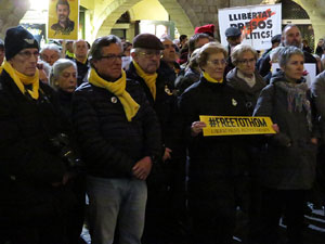 Concentraci&oacute; a la pla&ccedil;a del Vi per la independ&egrave;ncia i la llibertat dels presos pol&iacute;tics