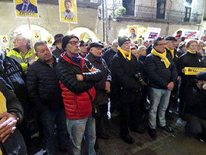 Concentraci&oacute; a la pla&ccedil;a del Vi per la independ&egrave;ncia i la llibertat dels presos pol&iacute;tics