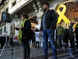 Concentraci&oacute; a la pla&ccedil;a del Vi per la independ&egrave;ncia i la llibertat dels presos pol&iacute;tics