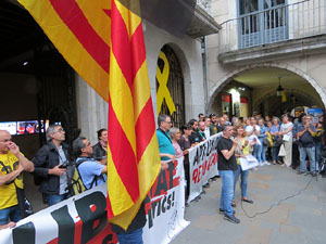 Concentraci&oacute; a la pla&ccedil;a del Vi per la independ&egrave;ncia i la llibertat dels presos pol&iacute;tics