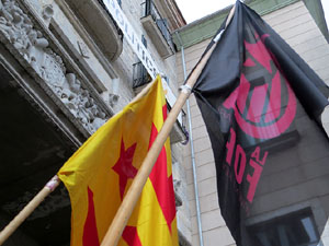 Concentraci&oacute; a la pla&ccedil;a del Vi per la independ&egrave;ncia i la llibertat dels presos pol&iacute;tics
