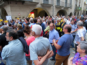 Concentraci&oacute; a la pla&ccedil;a del Vi per la independ&egrave;ncia i la llibertat dels presos pol&iacute;tics