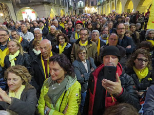 Concentraci&oacute; a la pla&ccedil;a del Vi per la independ&egrave;ncia i la llibertat dels presos pol&iacute;tics