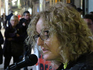 Concentraci&oacute; a la pla&ccedil;a del Vi per la llibertat dels presos pol&iacute;tics, amb Cims per la Llibertat