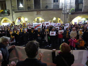 Concentraci&oacute; a la pla&ccedil;a del Vi per la independ&egrave;ncia i la llibertat dels presos pol&iacute;tics