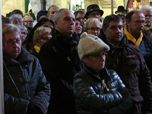 Concentraci&oacute; a la pla&ccedil;a del Vi per la independ&egrave;ncia i la llibertat dels presos pol&iacute;tics