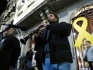 Concentraci&oacute; a la pla&ccedil;a del Vi per la independ&egrave;ncia i la llibertat dels presos pol&iacute;tics