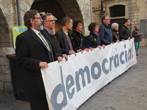 Concentraci&oacute; a la pla&ccedil;a del Vi el dijous 15 de mar&ccedil; de 2018