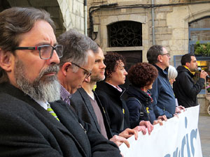 Concentraci&oacute; a la pla&ccedil;a del Vi el dijous 15 de mar&ccedil; de 2018