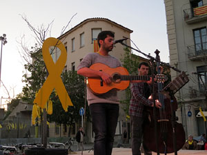 Concentraci&oacute; a la pla&ccedil;a de Santa Susanna del Mercadal