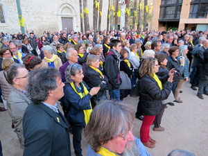 Concentraci&oacute; a la pla&ccedil;a de Santa Susanna del Mercadal