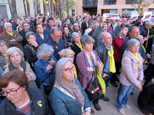Concentraci&oacute; a la pla&ccedil;a de Santa Susanna del Mercadal