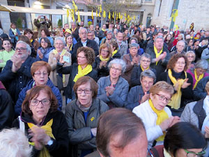 Concentraci&oacute; a la pla&ccedil;a de Santa Susanna del Mercadal