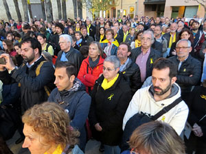 Concentraci&oacute; a la pla&ccedil;a de Santa Susanna del Mercadal