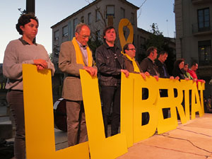 Concentraci&oacute; a la pla&ccedil;a de Santa Susanna del Mercadal